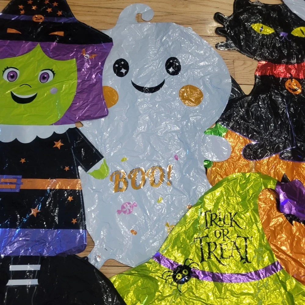 12pc Halloween Mylar Balloon Lot Large 34-36